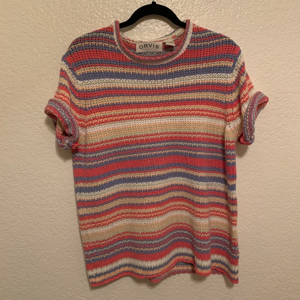 ORVIS colorful knit sweater